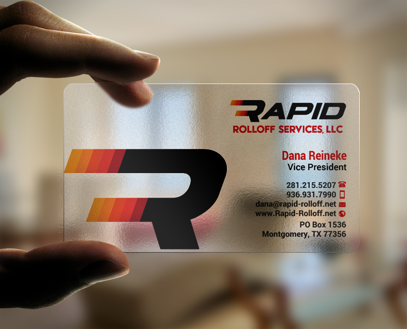Design de Carte de Visite par chandrayaan.creative pour Rapid Rolloff Services, LLC | Design #19839971