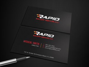Business Card Design by Graphic Flame for Rapid Rolloff Services, LLC | Design: #16829649