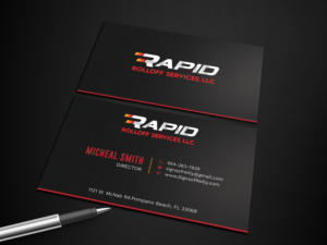 Business Card Design by Graphic Flame for Rapid Rolloff Services, LLC | Design: #16829650