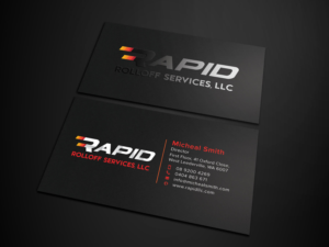 Business Card Design by Tripti Ranjan Gain for Rapid Rolloff Services, LLC | Design: #16510142