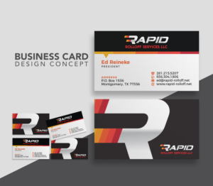 Business Card Design by navacreative for Rapid Rolloff Services, LLC | Design: #16616848