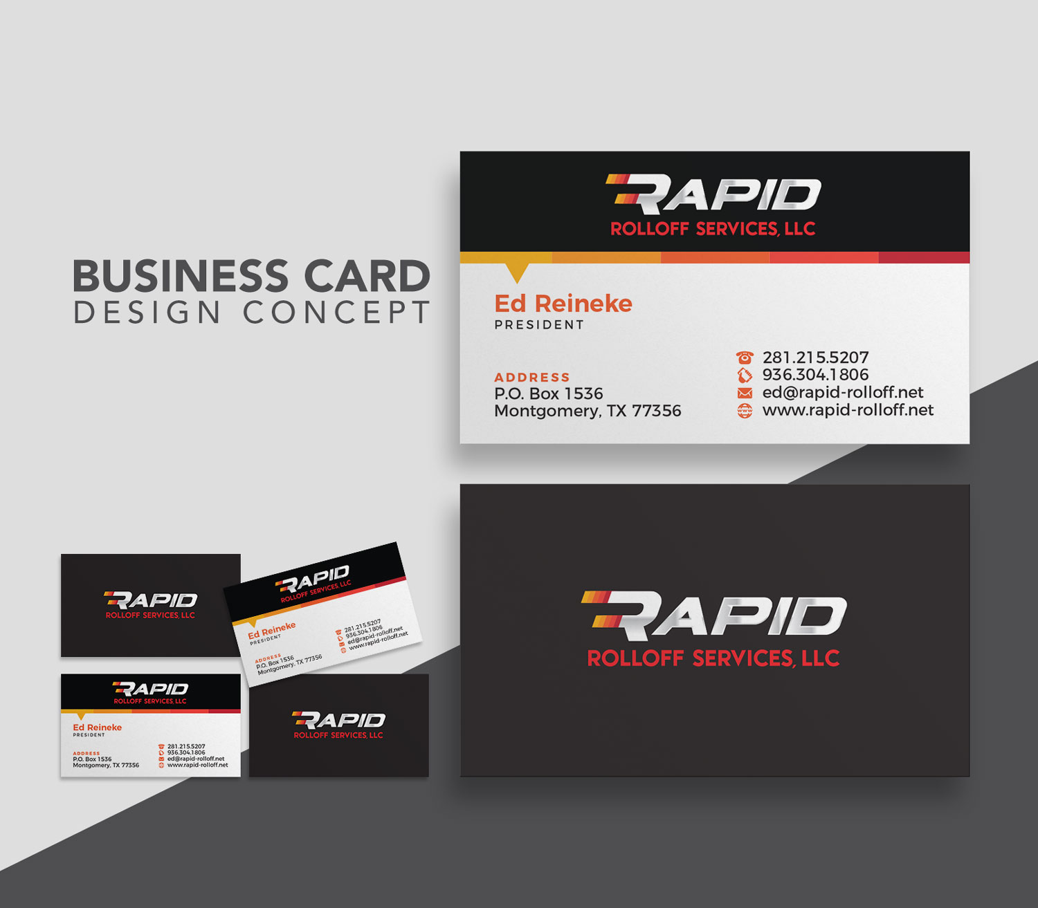 Design de Carte de Visite par navacreative pour Rapid Rolloff Services, LLC | Design #16616849
