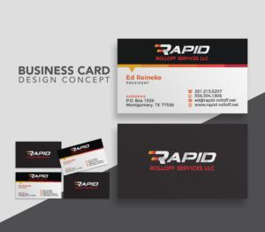 Business Card Design by navacreative for Rapid Rolloff Services, LLC | Design: #16616849