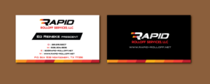 Business Card Design by meet007 for Rapid Rolloff Services, LLC | Design: #16508596