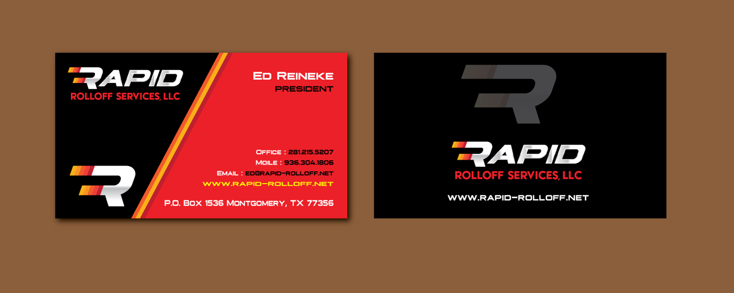 Design de Carte de Visite par meet007 pour Rapid Rolloff Services, LLC | Design #16516104
