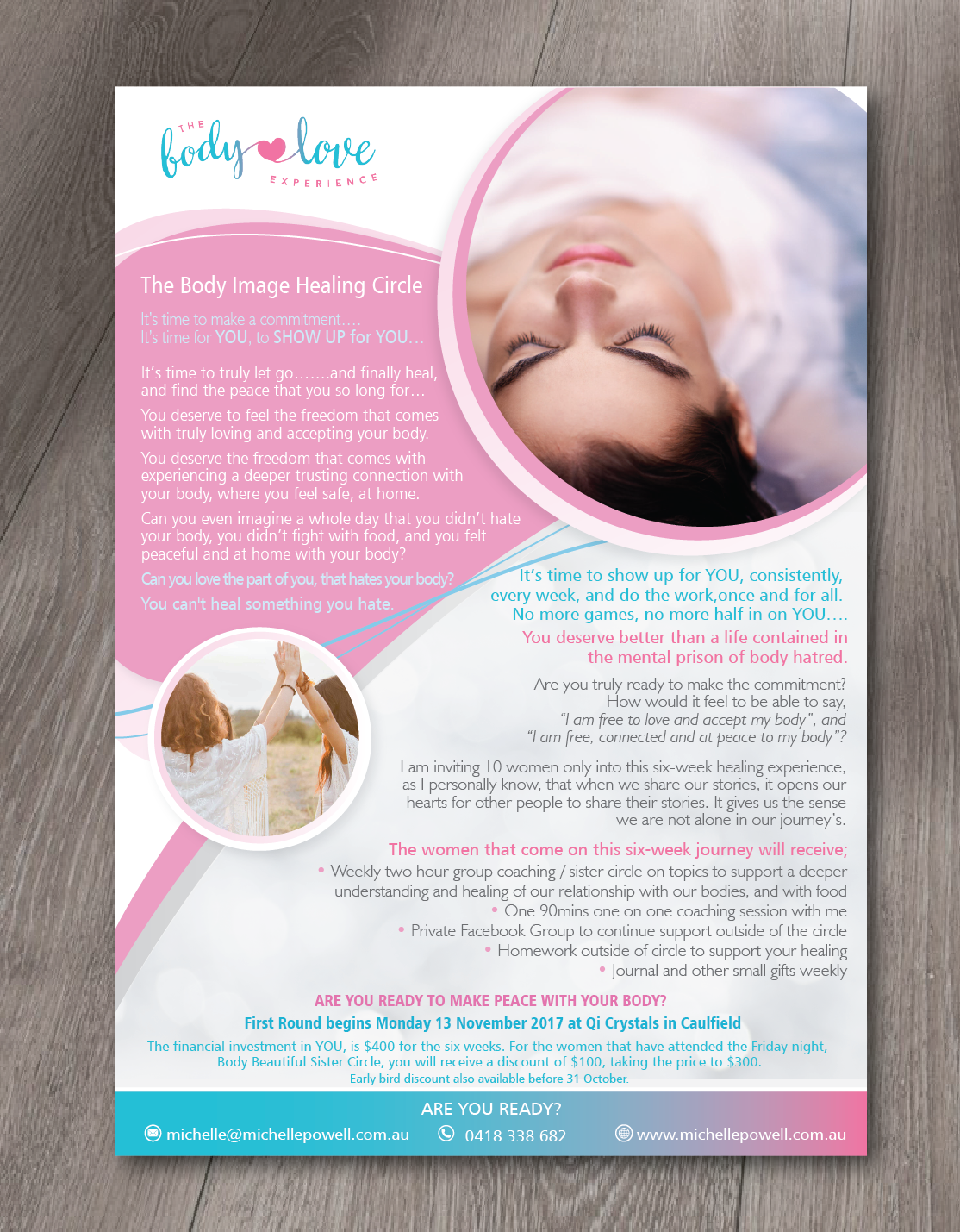 Flyer Design by alex989 for Empowerment Health and Wellbeing | Design #16531032