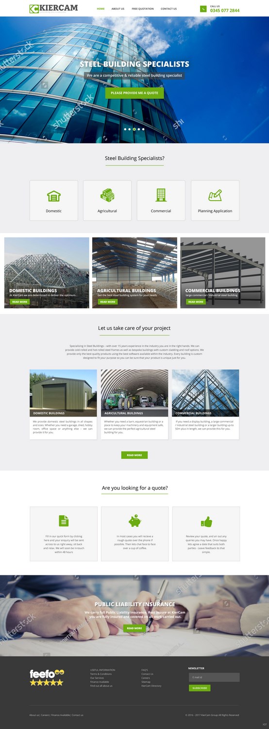Web Design by pb for KierCam Group Ltd | Design #16521849