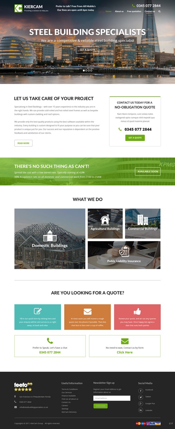Web Design by pb for KierCam Group Ltd | Design #16521850