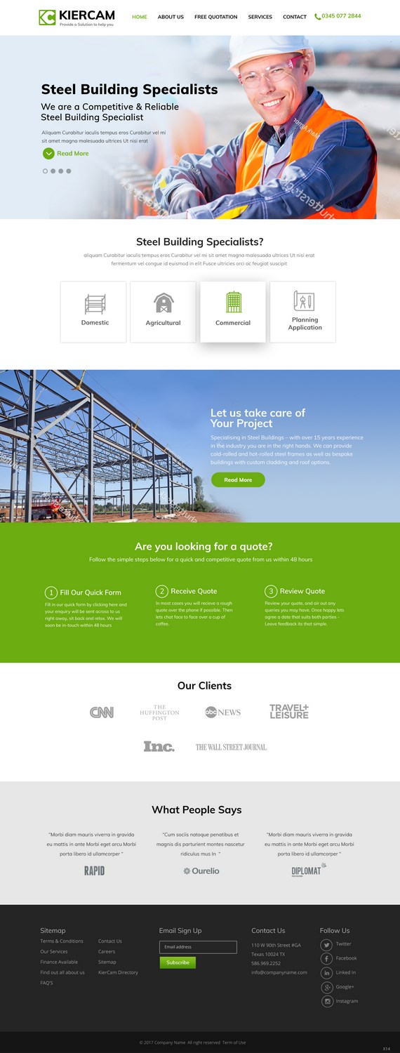 Web Design by pb for KierCam Group Ltd | Design #16521851