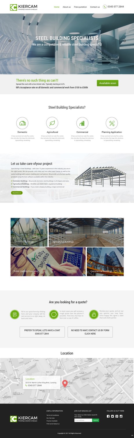 Web Design by pb for KierCam Group Ltd | Design #16521852