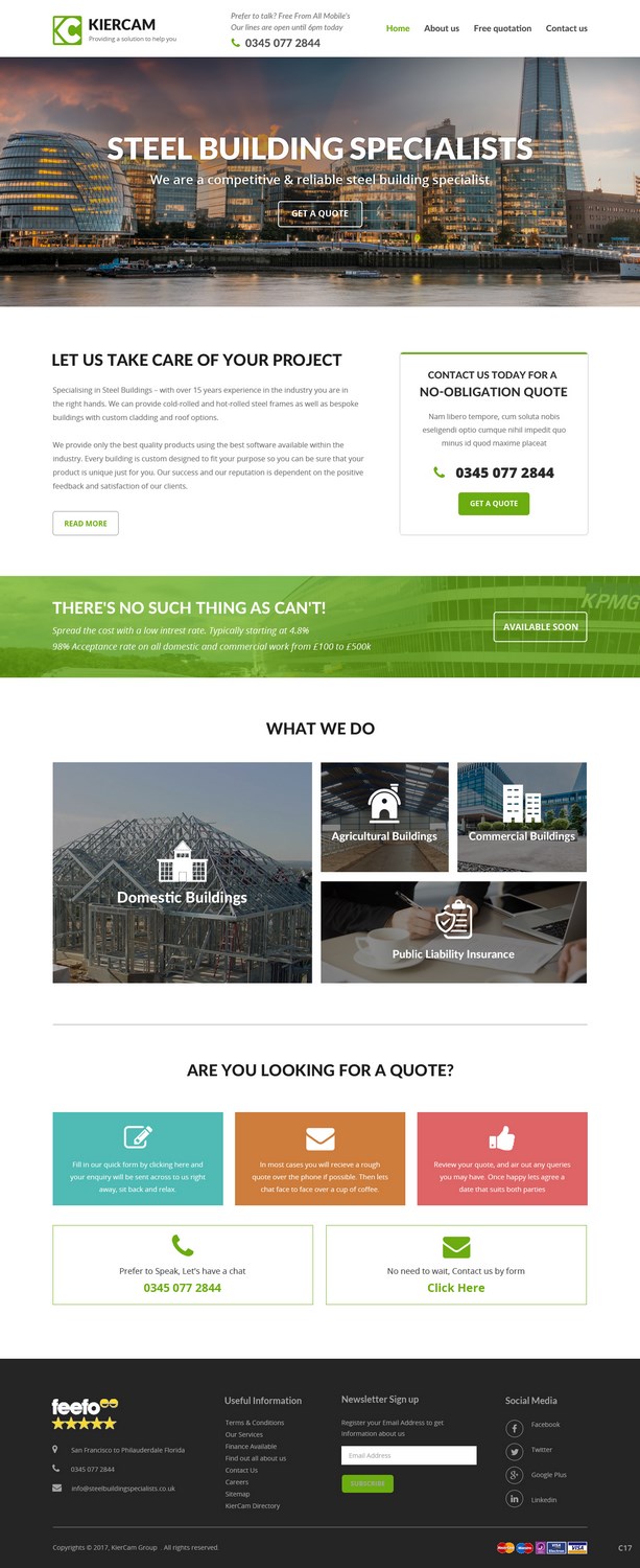 Web Design by pb for KierCam Group Ltd | Design #16549053