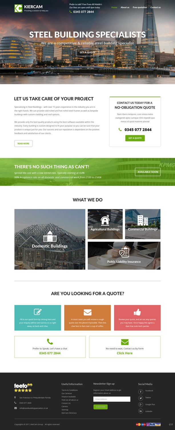 Web Design by pb for KierCam Group Ltd | Design #16549054