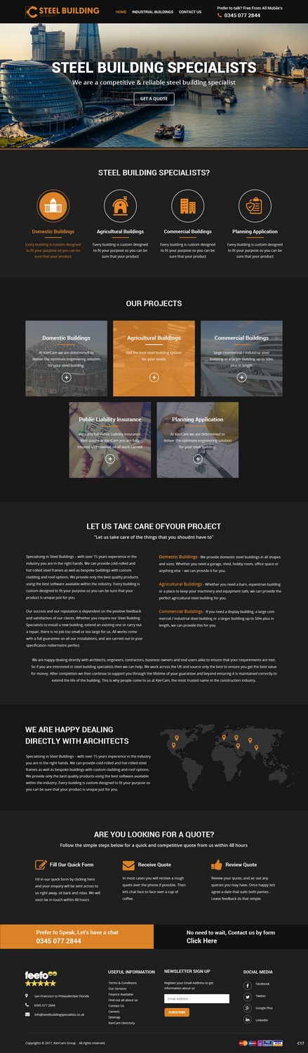 Web Design by pb for KierCam Group Ltd | Design #16572936