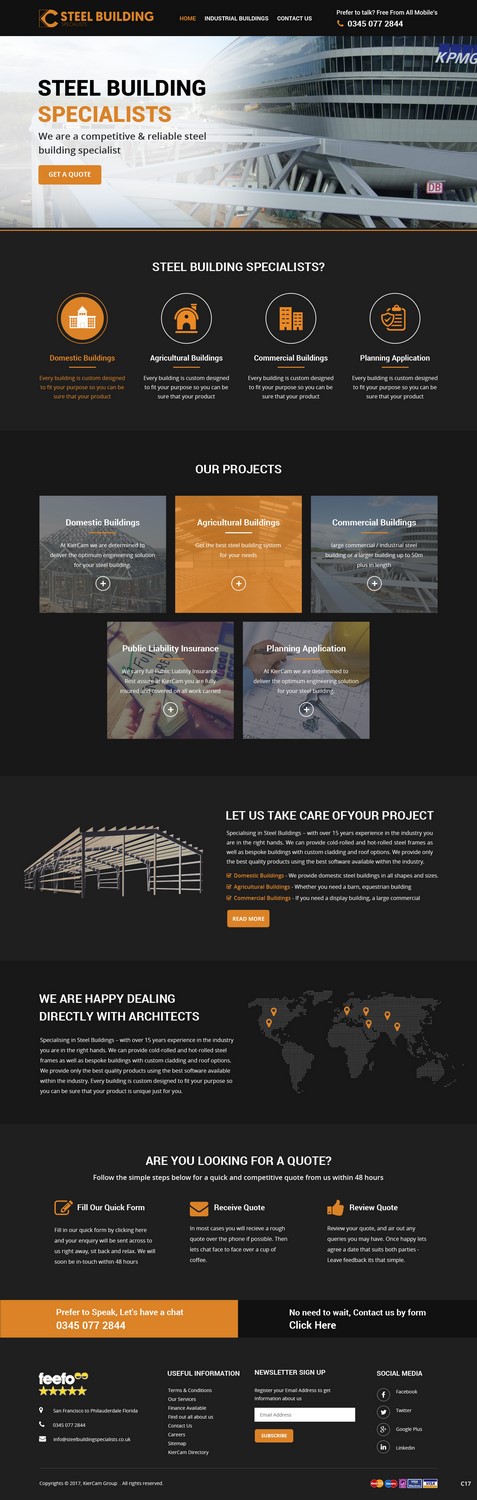 Web Design by pb for KierCam Group Ltd | Design #16572938