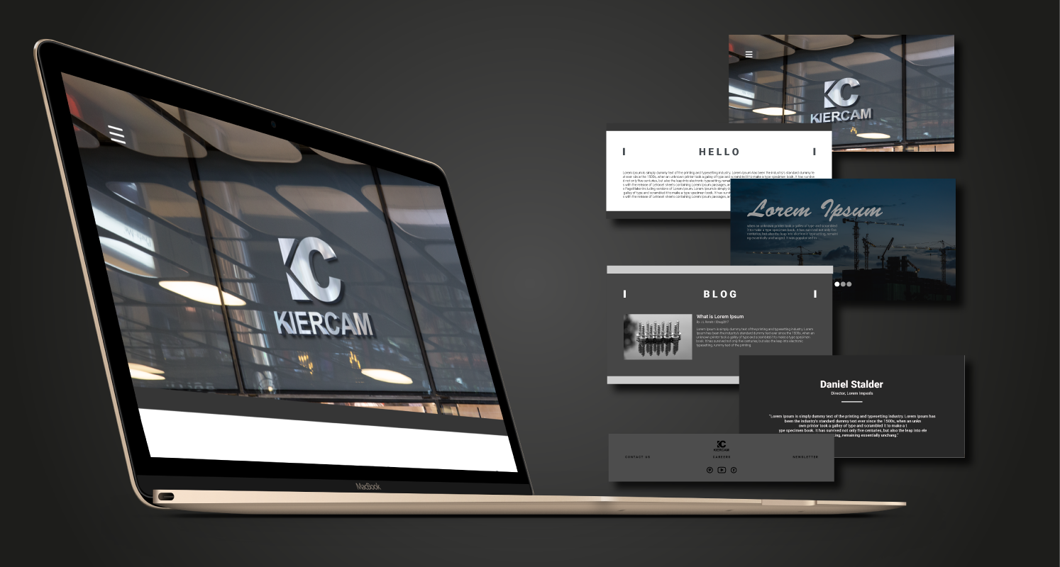 Web Design by nitin.gupta for KierCam Group Ltd | Design #16519659