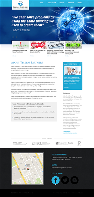 Website for an elite senior executive coaching practice			 | Wordpress Design by Mayank Patel