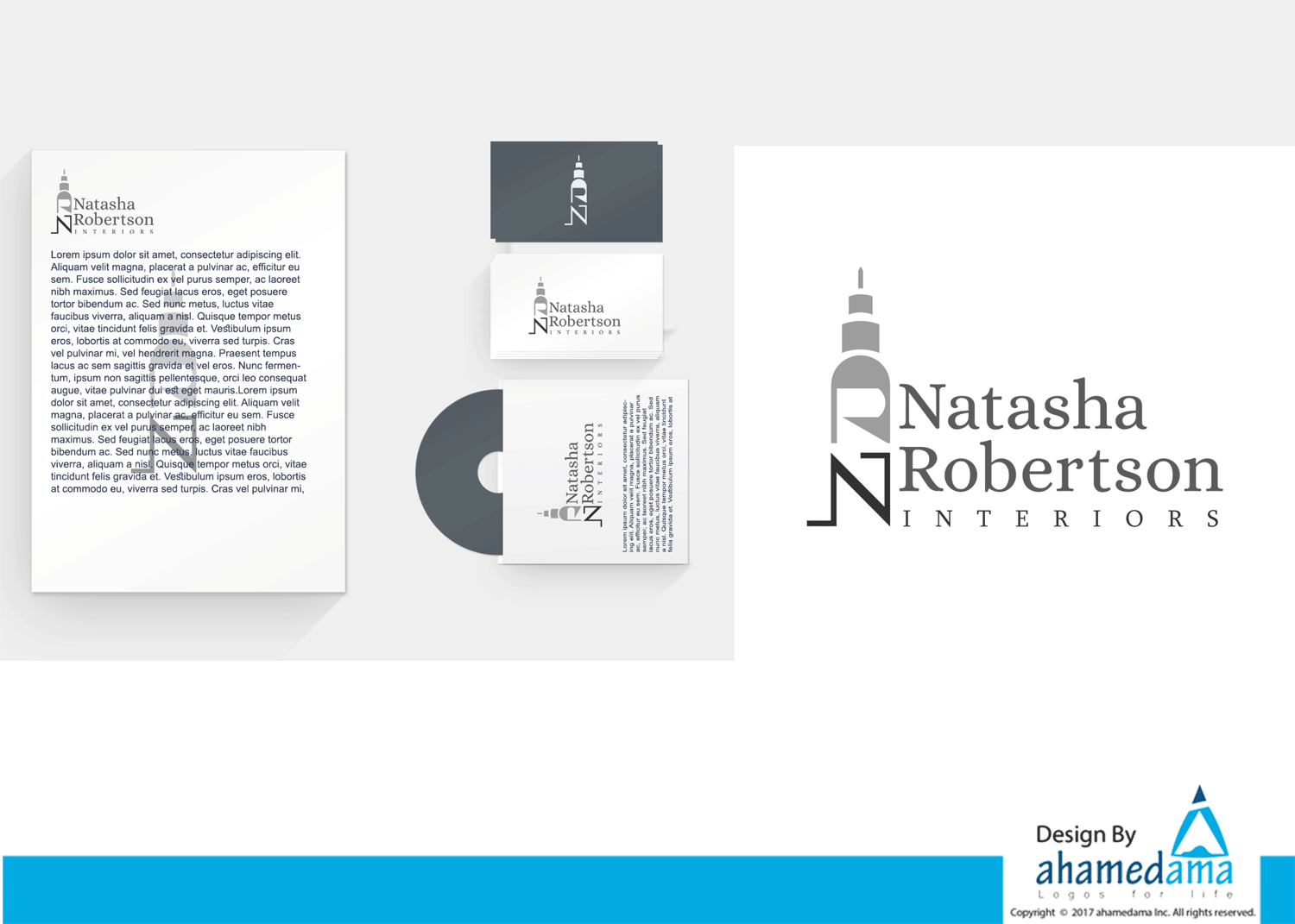 Logo Design by ahamedama Inc for Natasha Robertson Interiors | Design #16523611