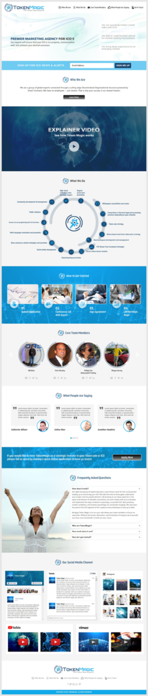 TokenMagic one-page corporate website | Web-Design von -Marc-
