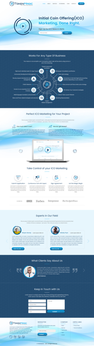 TokenMagic one-page corporate website | Web-Design von Sbss