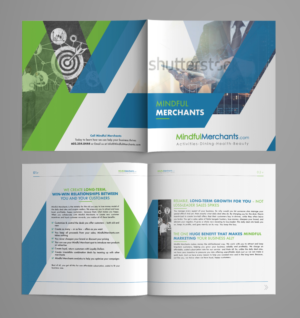 Mindful Merchants is a Crowdsourcing Business Promotion Platform that gives you the tools to pull in | Brochure Design by Titan Solbiz