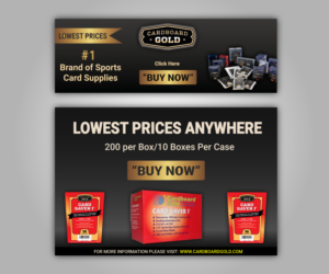 Banner-Design von HamzaMalik für Cardboard+Gold%2C+Inc. | Design #16511761