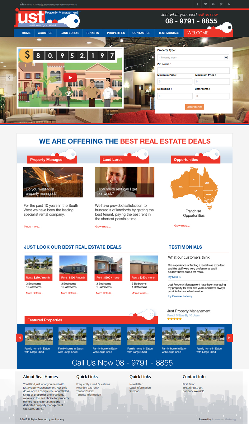 Web Design par uk pour Streetsmart Marketing | Design #2657192