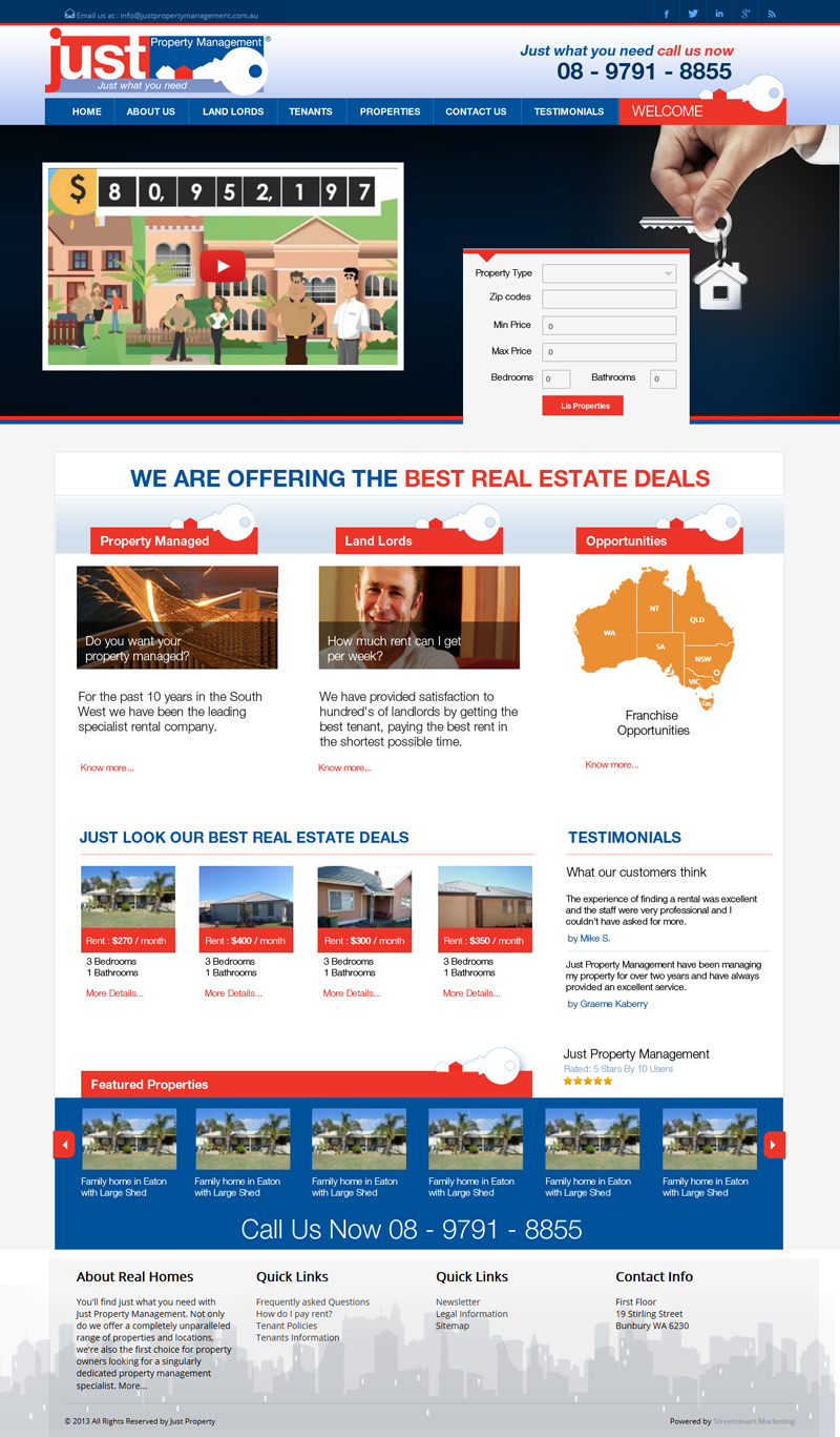 Web Design by uk for Streetsmart Marketing | Design #2661254