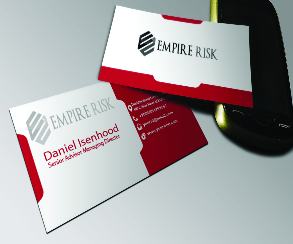 Business Card Design by Ahmer Mir for EMPIRE RISK | Design #2657414