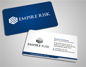 Business Card Design by SKYdesign for EMPIRE RISK | Design: #2661982