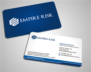 Business Card Design by SKYdesign for EMPIRE RISK | Design: #2662643