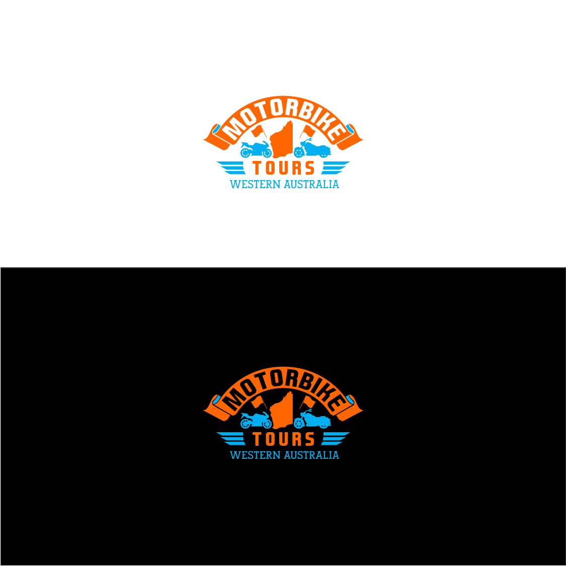 Logo Design by Arham Hidayat for Motorbike Tours Western Australia | Design #16627927
