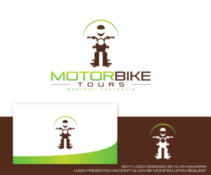Logo Design by alvinnavarra for Motorbike Tours Western Australia | Design: #16608701
