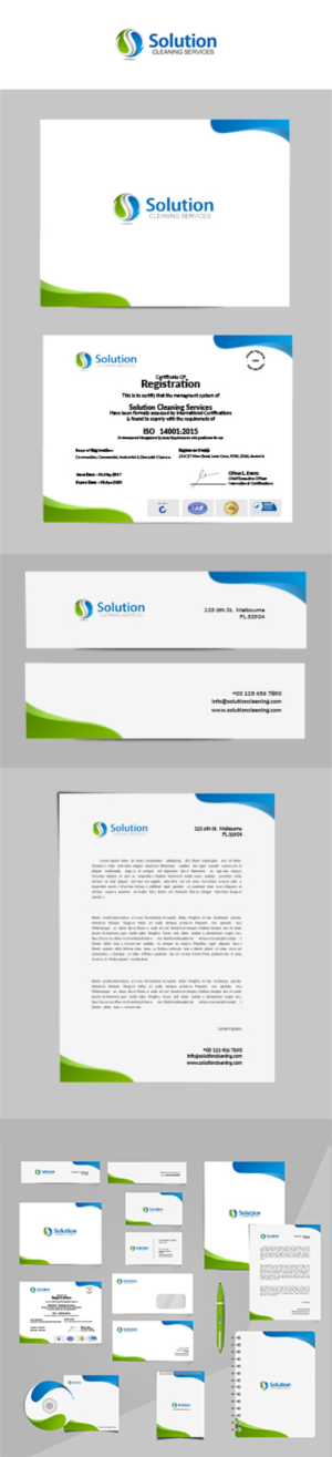 Professional Commercial Cleaning  Business needing fresh professional designs for stationary | Schreibwaren-Design von bdesigner9