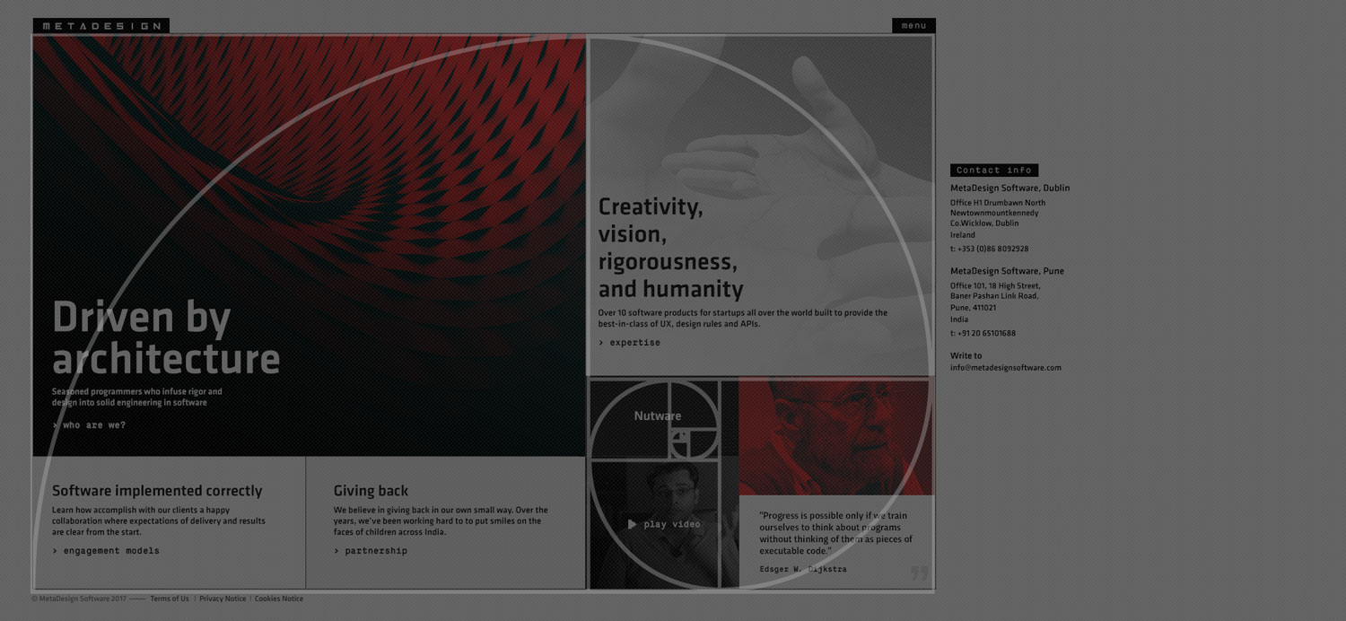 Web Design by WYSIWYG for MetaDesign Software | Design #16703429