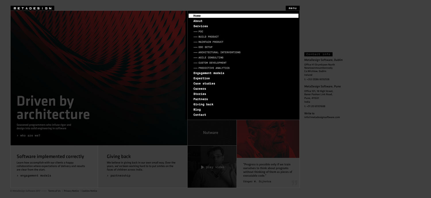 Web Design by WYSIWYG for MetaDesign Software | Design #16703431