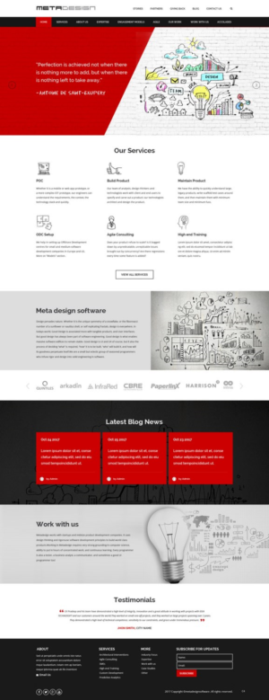 Web Design par pb pour MetaDesign Software | Design : #16538836