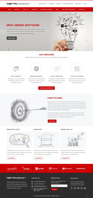 Web Design par pb pour MetaDesign Software | Design : #16538837