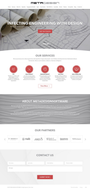 Web Design par pb pour MetaDesign Software | Design : #16538839