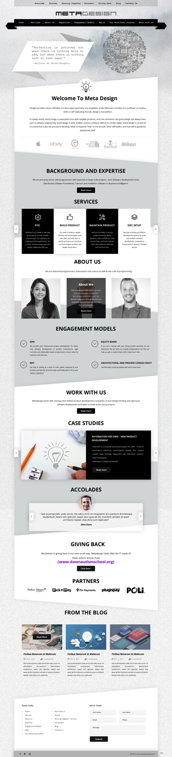 Web Design by pb for MetaDesign Software | Design #16538846