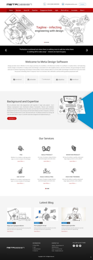 Web Design par pb pour MetaDesign Software | Design : #16546241