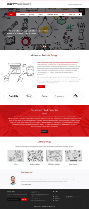 Web Design par pb pour MetaDesign Software | Design : #16546249