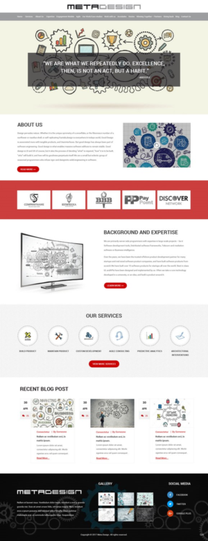 Web Design par pb pour MetaDesign Software | Design : #16546250