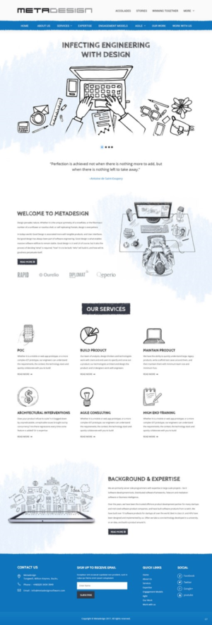 Web Design par pb pour MetaDesign Software | Design : #16546251