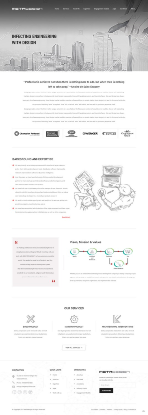 Web Design par pb pour MetaDesign Software | Design : #16546258