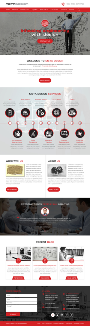 Web Design par rightway pour MetaDesign Software | Design : #16549742