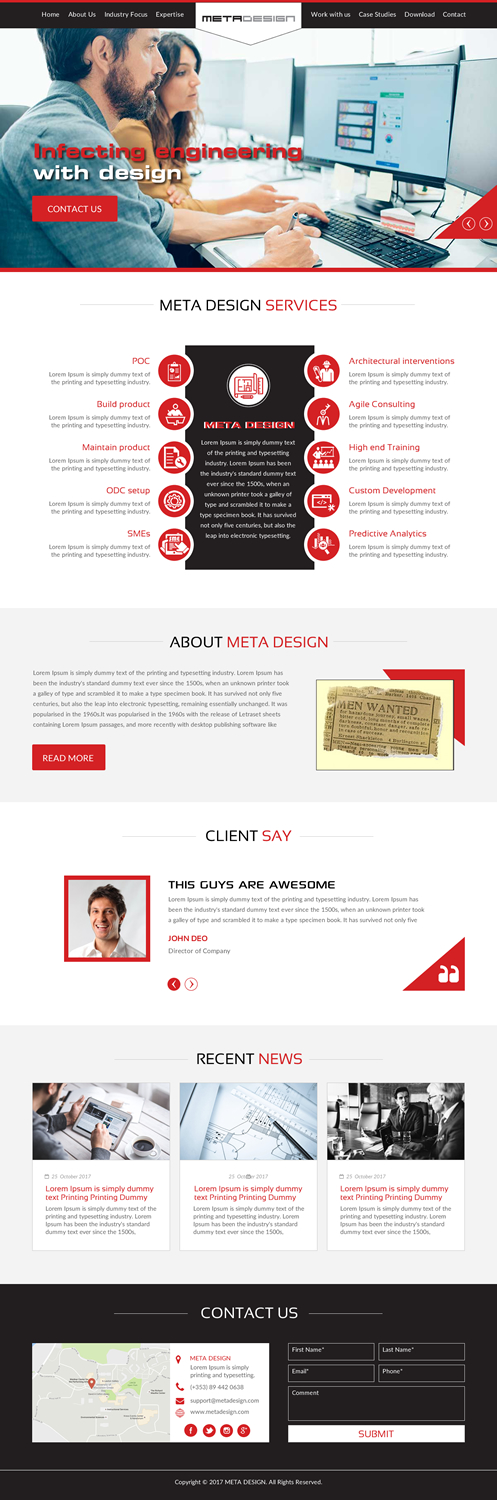 Web Design by rightway for MetaDesign Software | Design #16549745