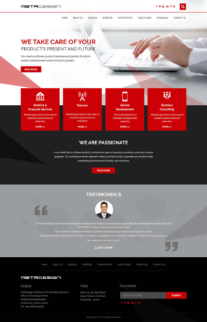 Web Design par jdv pour MetaDesign Software | Design : #16661306