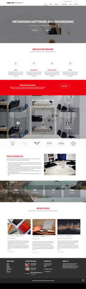 Web Design par jdv pour MetaDesign Software | Design : #16661307