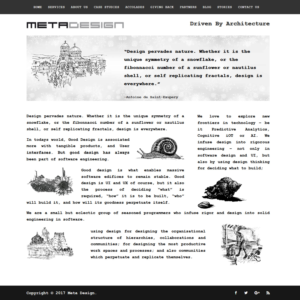 Web Design par CharaFathimalil pour MetaDesign Software | Design : #16641008