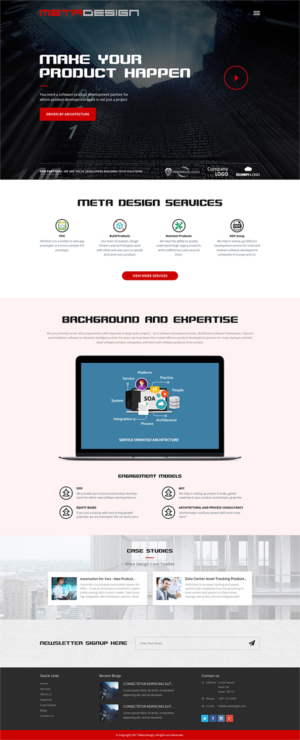 Web Design by PiXthemes for MetaDesign Software | Design #16696368